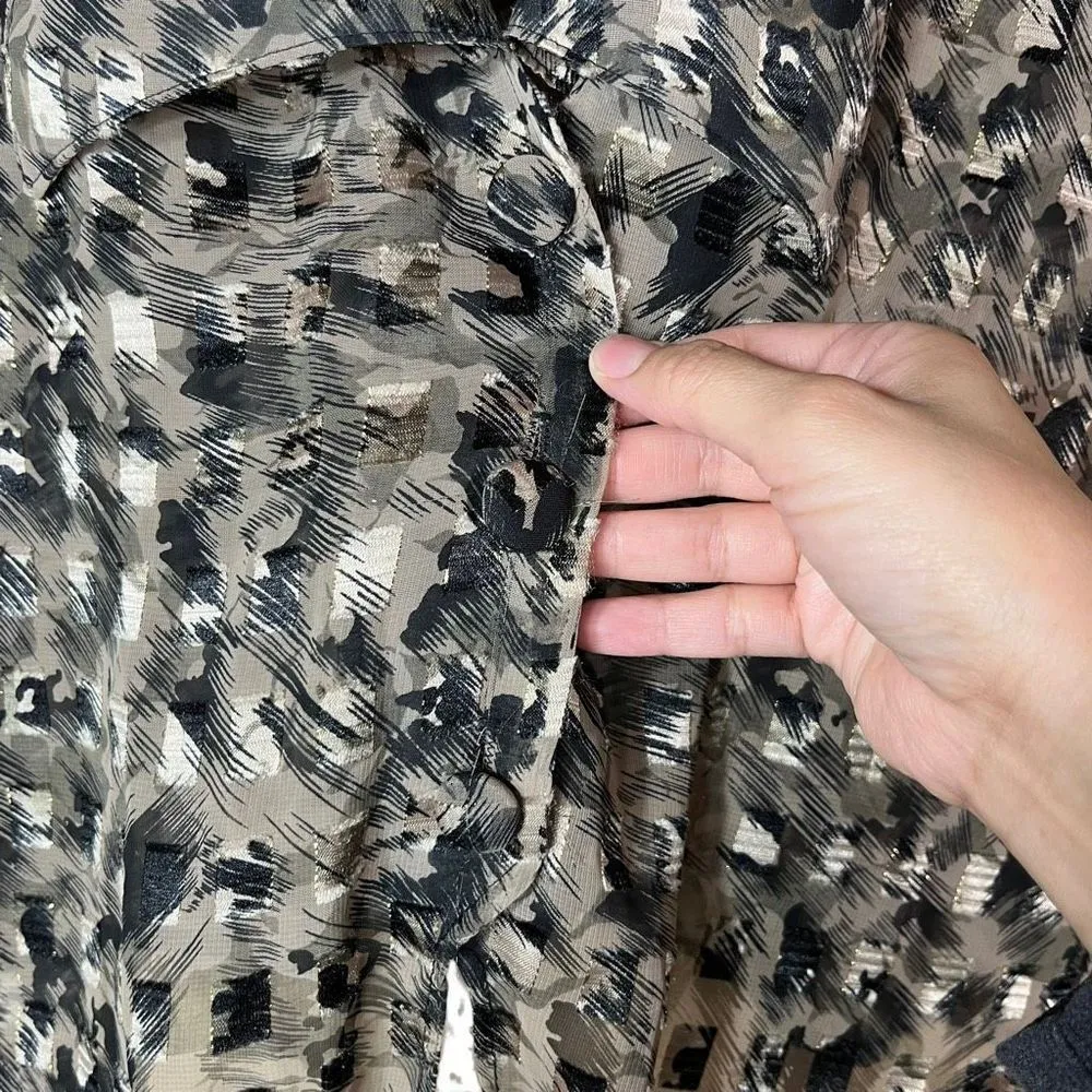 Vintage MGR Button Down Tie Long Sleeve shirt Size Large - Image 7