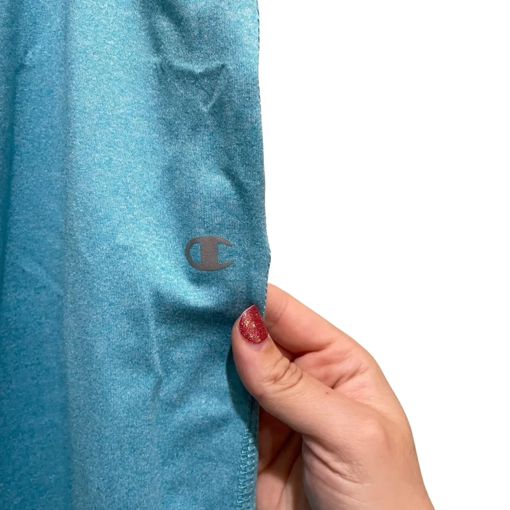 Champion Capri Cropped Straight Leg Athletic Paints Plus Size XXL Aqua Blue NWT - Image 3