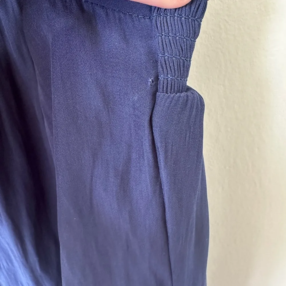 RAMY BROOK Gwyn Square-Neck Sleeveless Cropped Top Navy XXS - Image 4