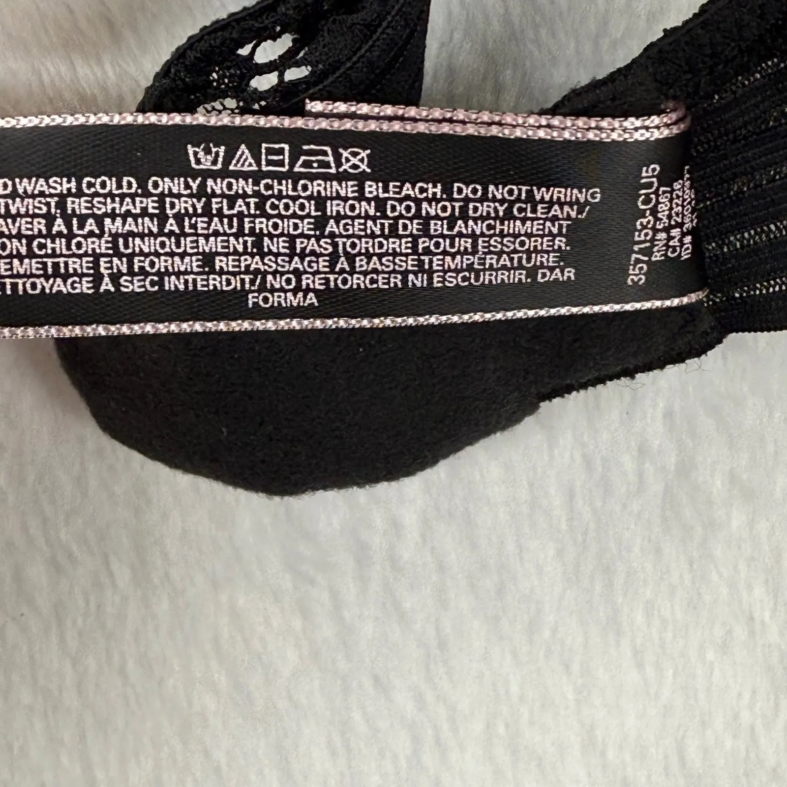 Victoria's Secret Very Sexy Black Lace‎ Halter Bralette Top Medium M - Image 3