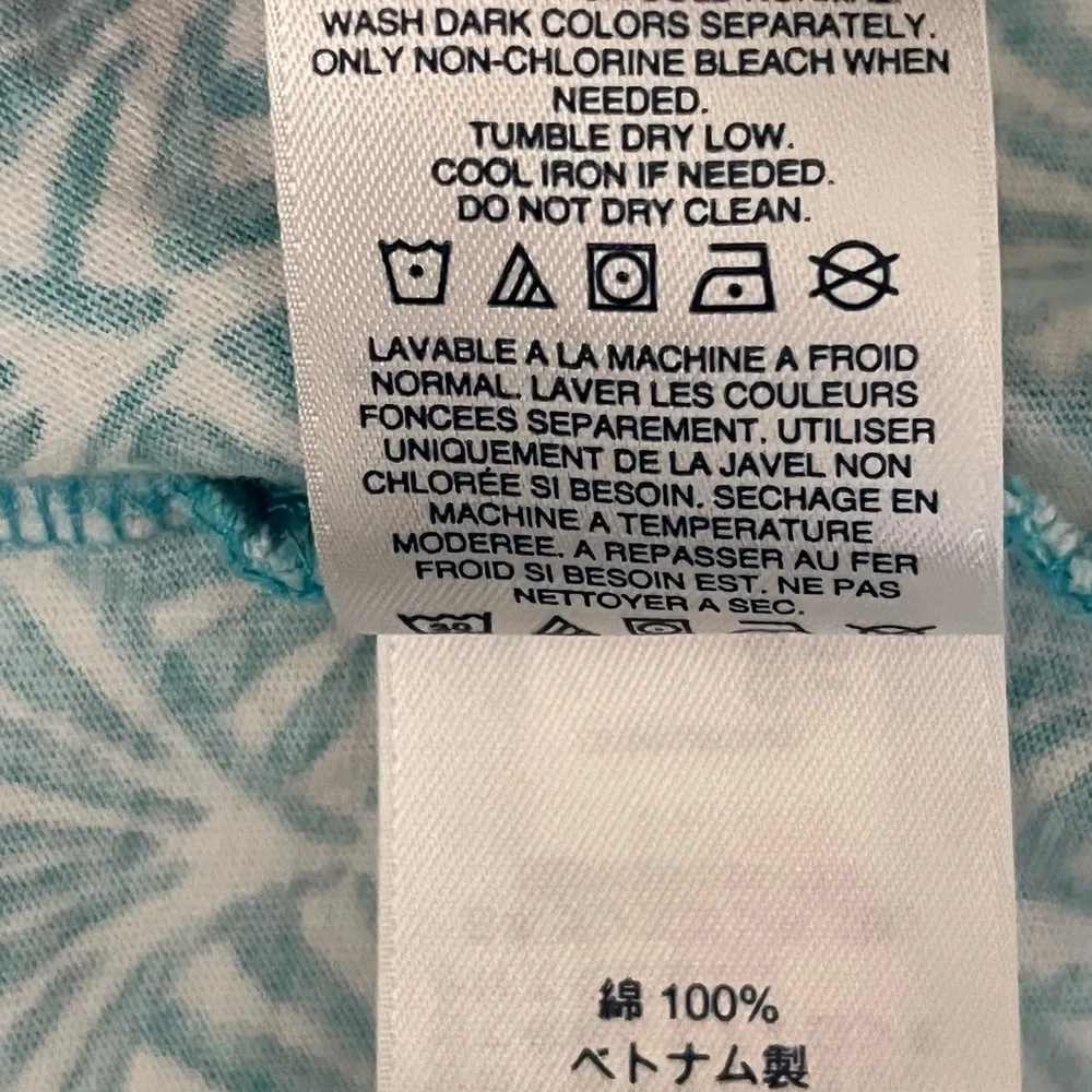 Lands’ End Teal Seashell Hoodie Mini Dress XS – Beach Cover-Up Coastal Nautical - Image 8