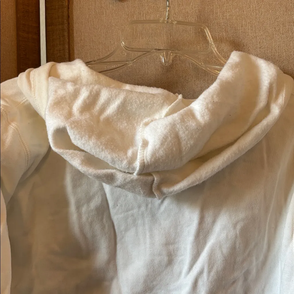 Crazy Horse White hooded sweatshirt with Floral Design xl - Image 5