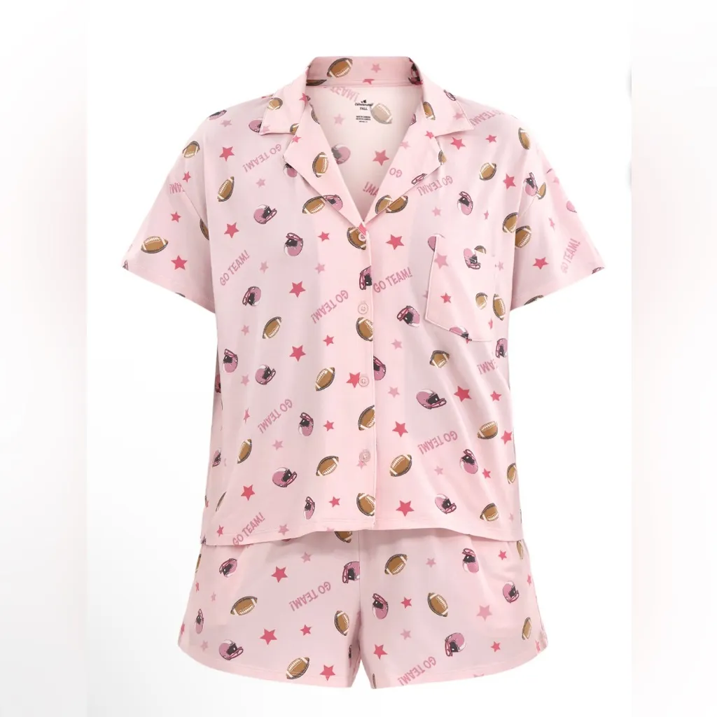 WAY TO CELEBRATE Womens PJ Shorts Set Size XL 16 - Image 2