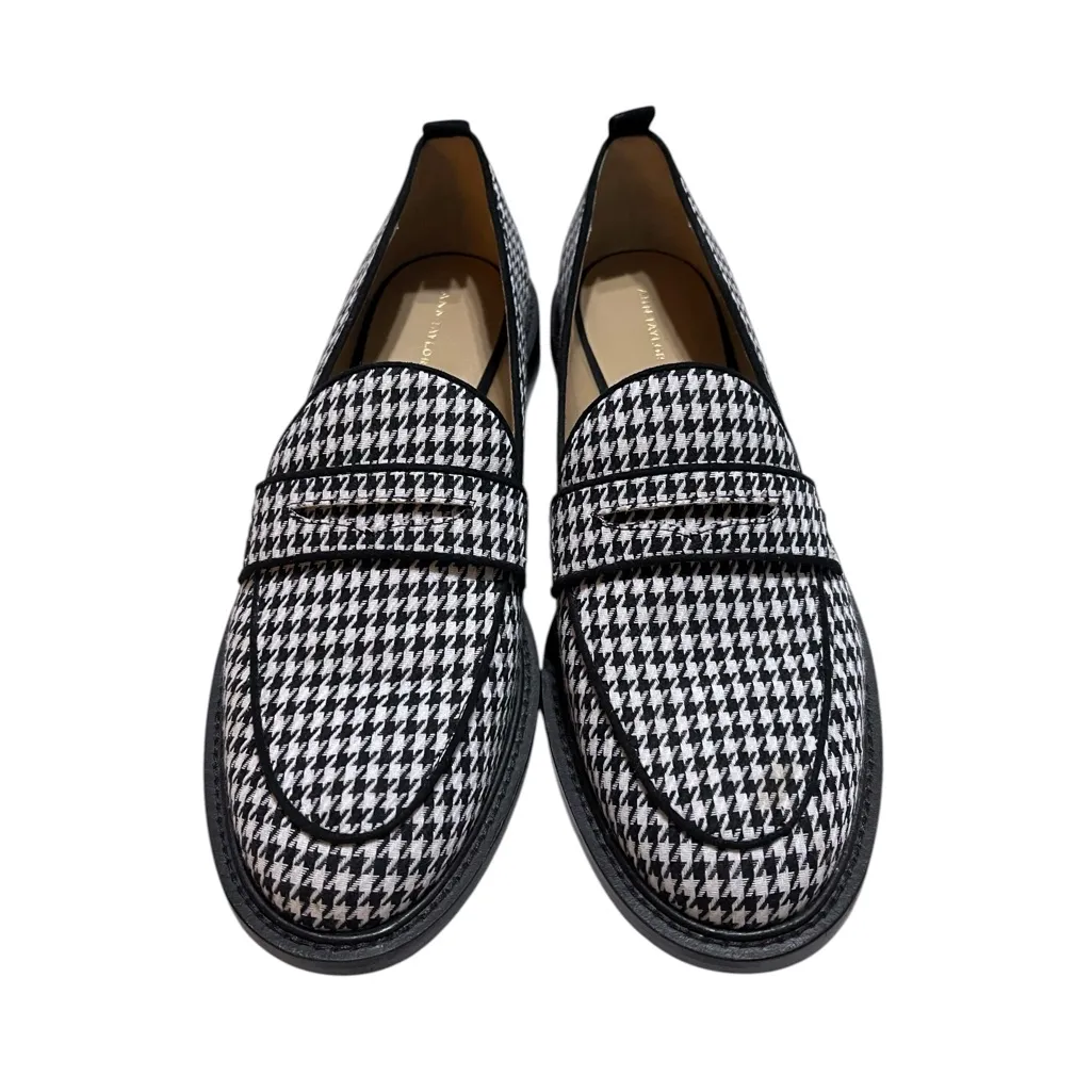 Houndstooth Loafers Black and White Women’s Size 9.5 - Image 2