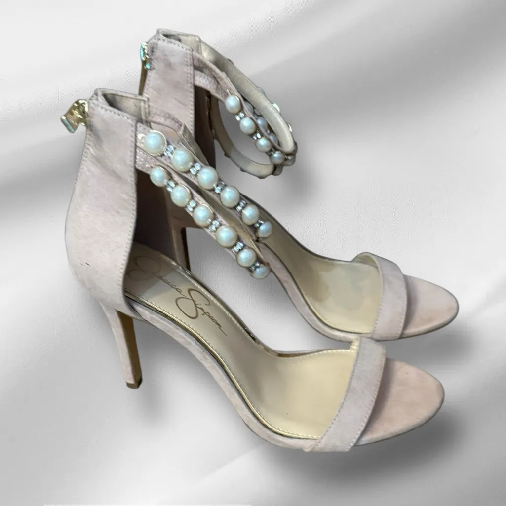 Jessica Simpson Heels with Pearl‎ Accents - Image 3