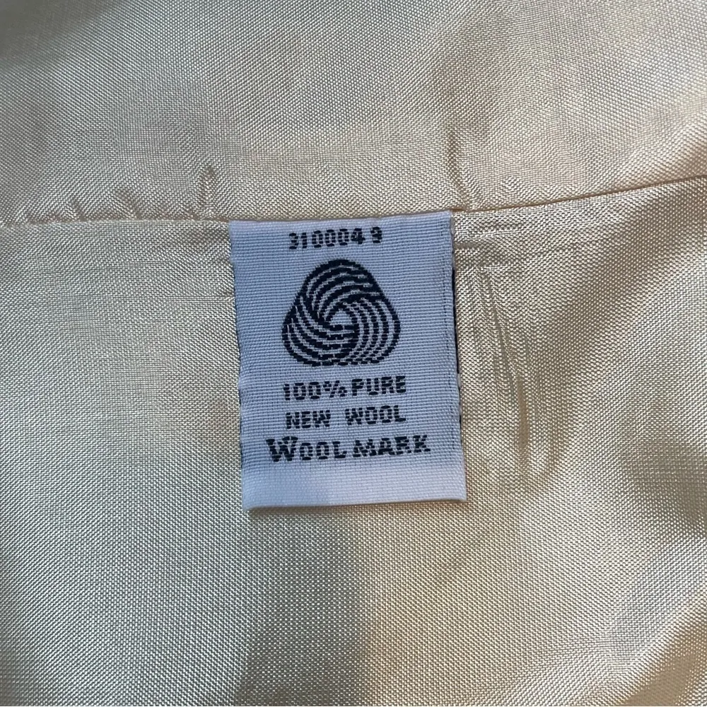 Pendleton 100% Wool One Button‎ Blazer in Yellow Size 18 - Image 4