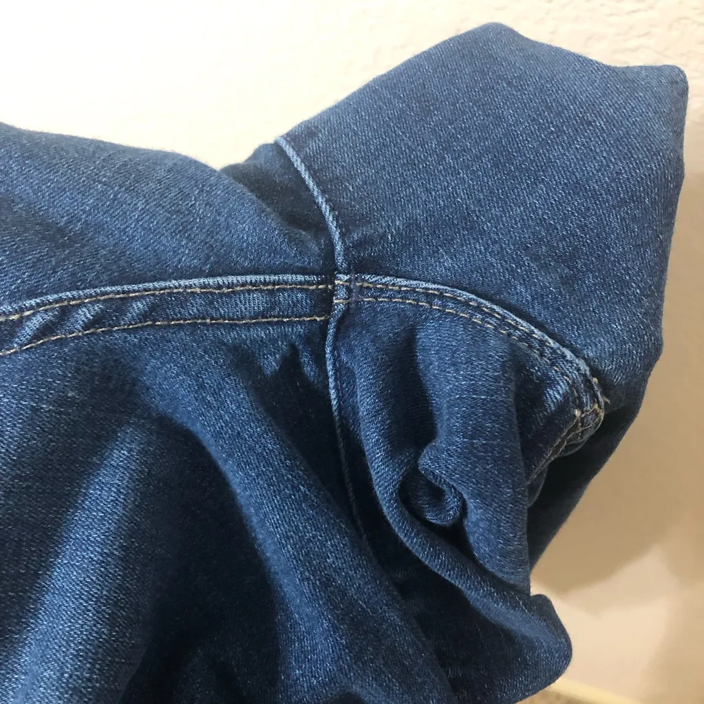 MOTHER High Waisted Rail Ankle Fray High Fidelity Blue Denim Jeans - Image 6