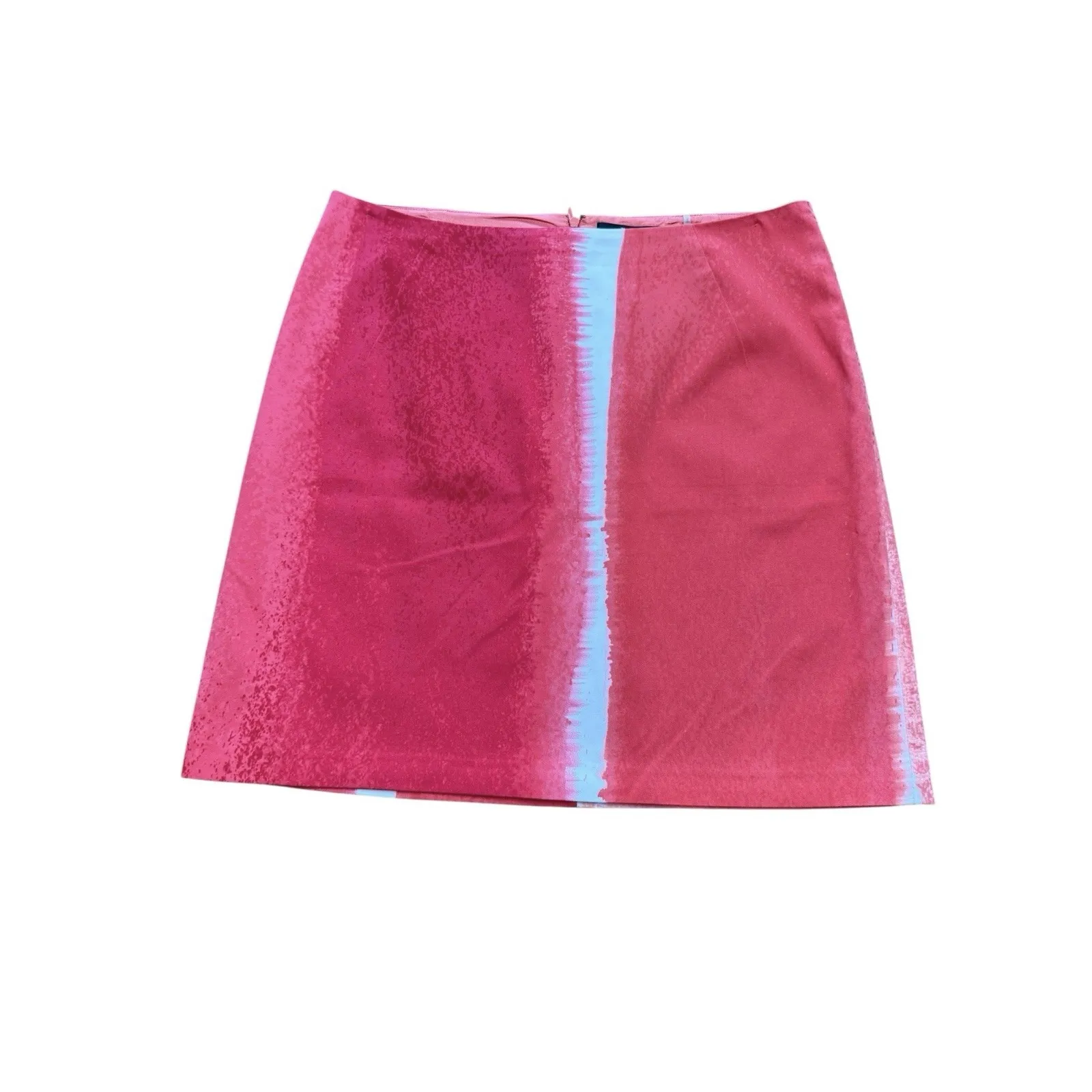 Tahari Behnaz Skirt Teaberry Peach Freeze Orange Fun Unique Playful Bold Size 10 - Image 2