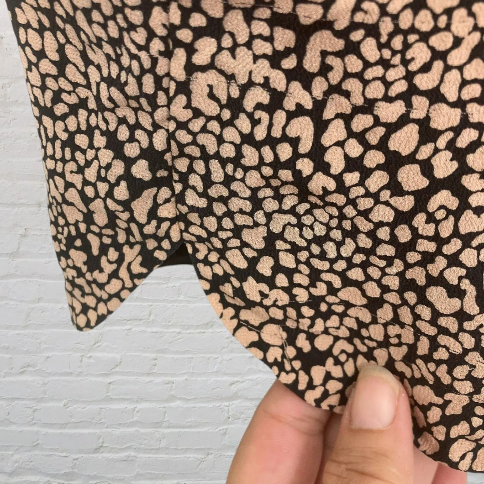 Robert Rodriguez Silk Romper Size 2 Animal Print Black Pink Designer Shorts - Image 10