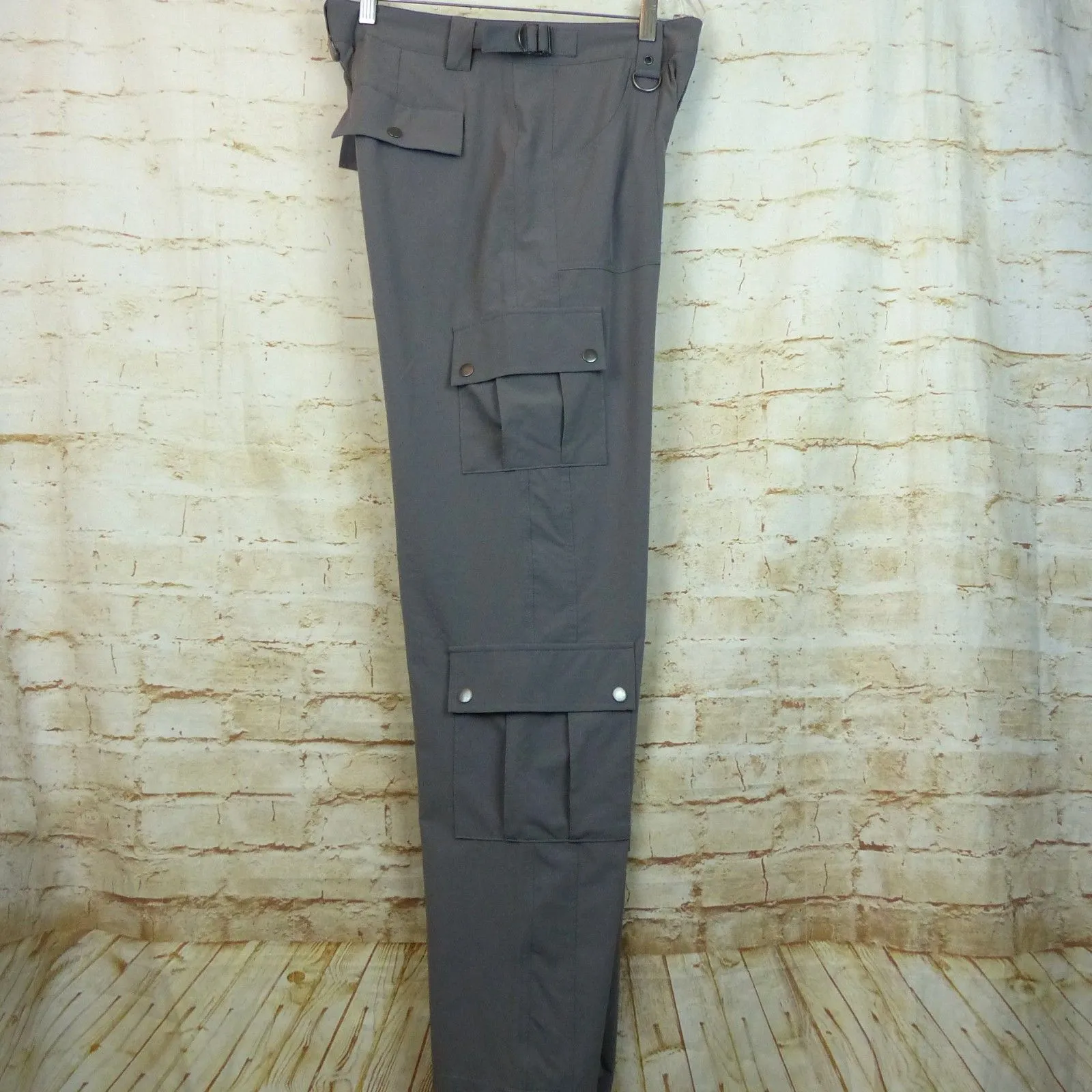 Dolls Kill dELiAs Gargo Pants Womens M Gray Empire Mind Relaxed Utility DuneCore - Image 15