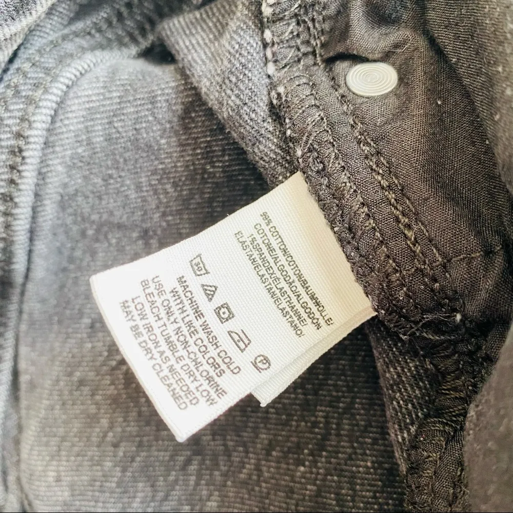 Free People Ankle Crop Denim Jeans Black Sz 29 - Image 8