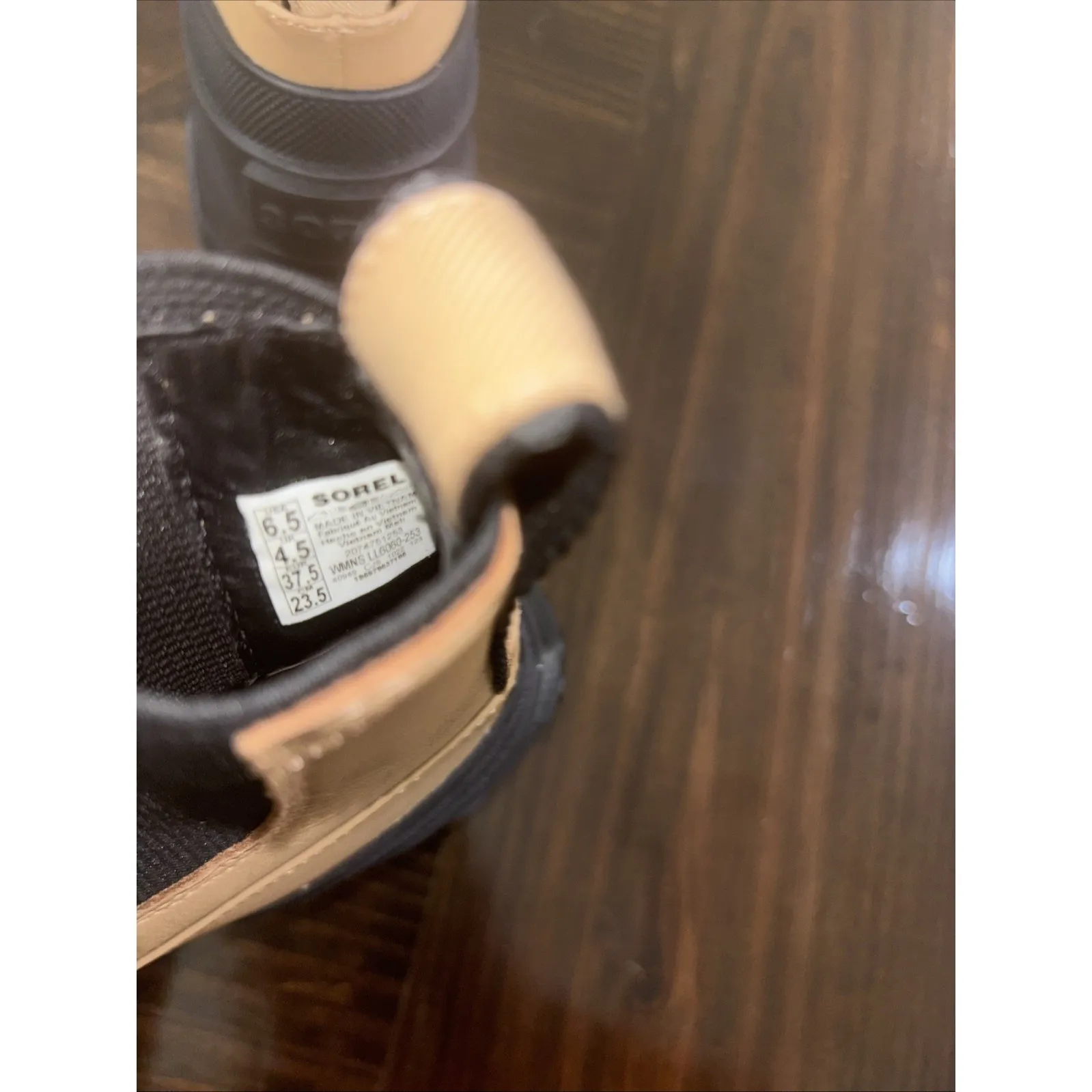 NEW SOREL Womens Brex Waterproof Platform Chelsea Boot US 6.5 Tawny Buff/Black - Image 6