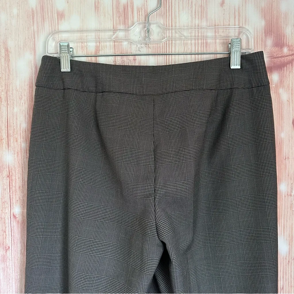 Nine West Black Houndstooth Tan Plaid Trouser Suit Pants - Image 6