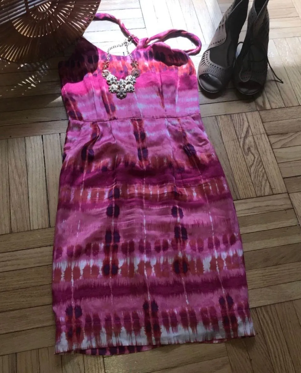 Silk Ikat Dress - Image 3