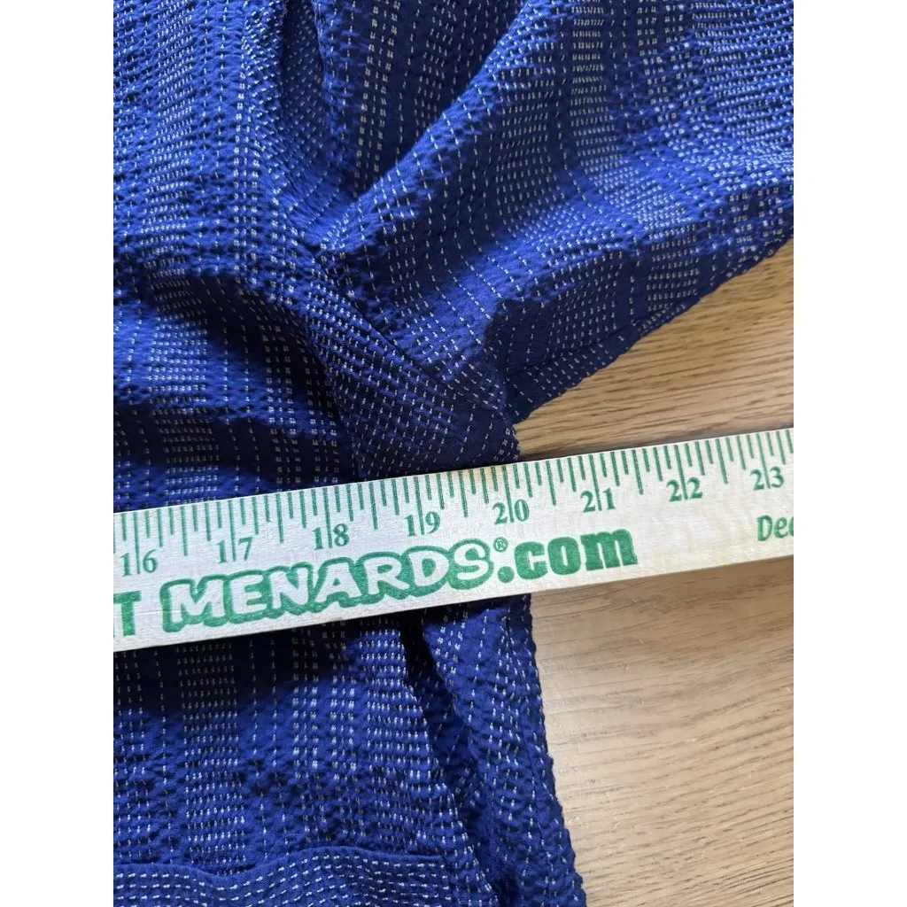 Habitat Clothes To‎ live In Long Sleeve Tunic Top Front Pocket Women Size Medium Blue - Image 5