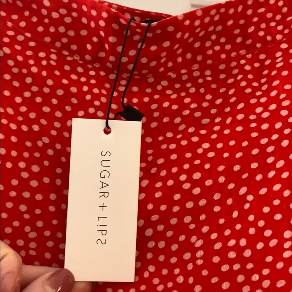 SUGAR LIPS - POLKA-DOT HIGH-LOW SKIRT (NWT) - Image 7