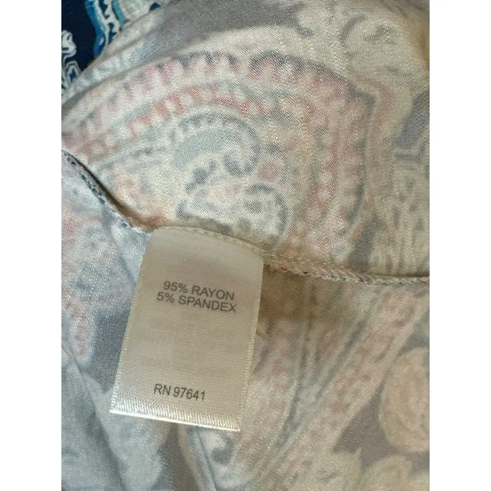 NWT J. Jill Ladies BOHO Paisley Pattern Sleeveless Beach Vacation Dress SZ Large - Image 7