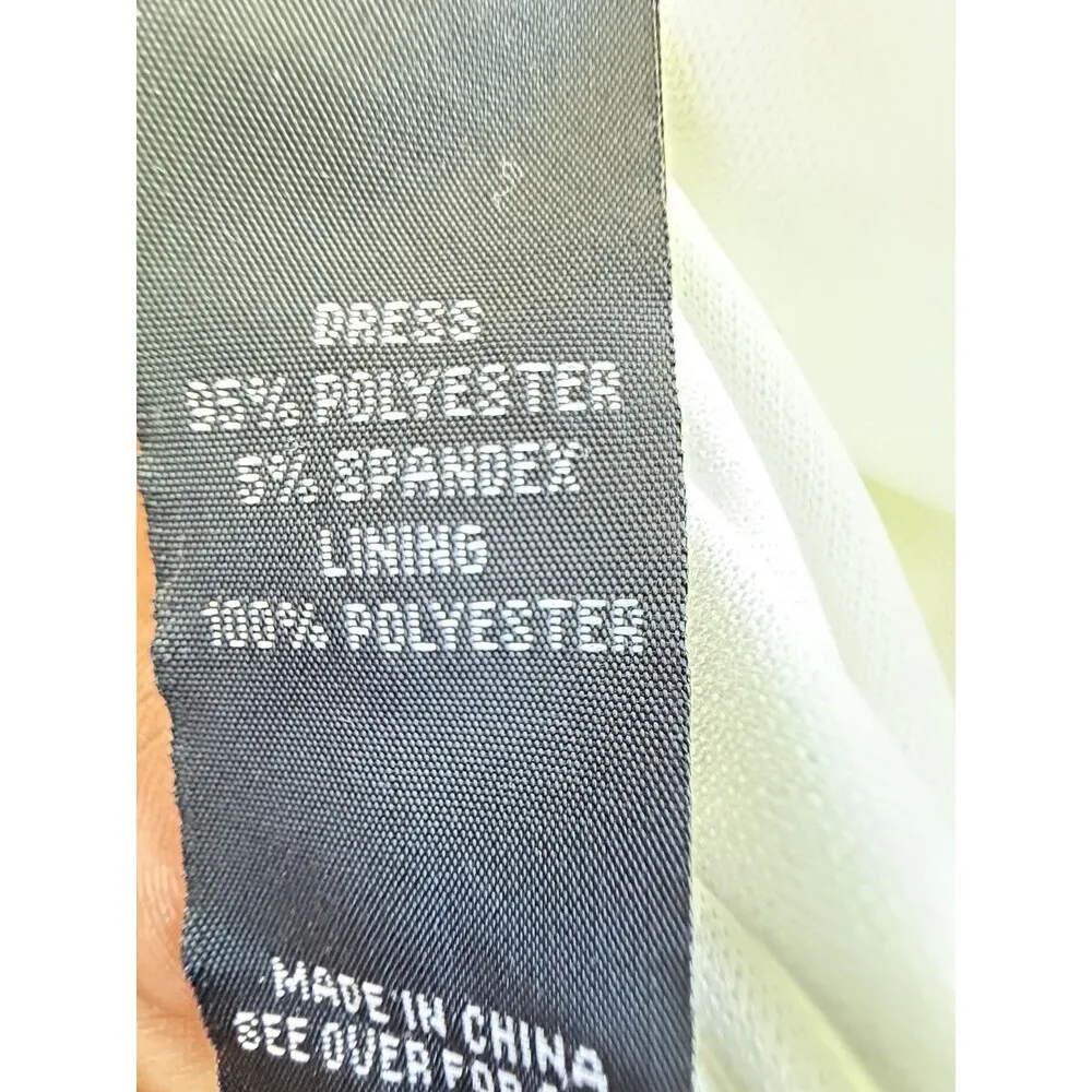 BCX Juniors Asymmetrical Hem Rhin Off White mini dress casual party Size L - Image 8