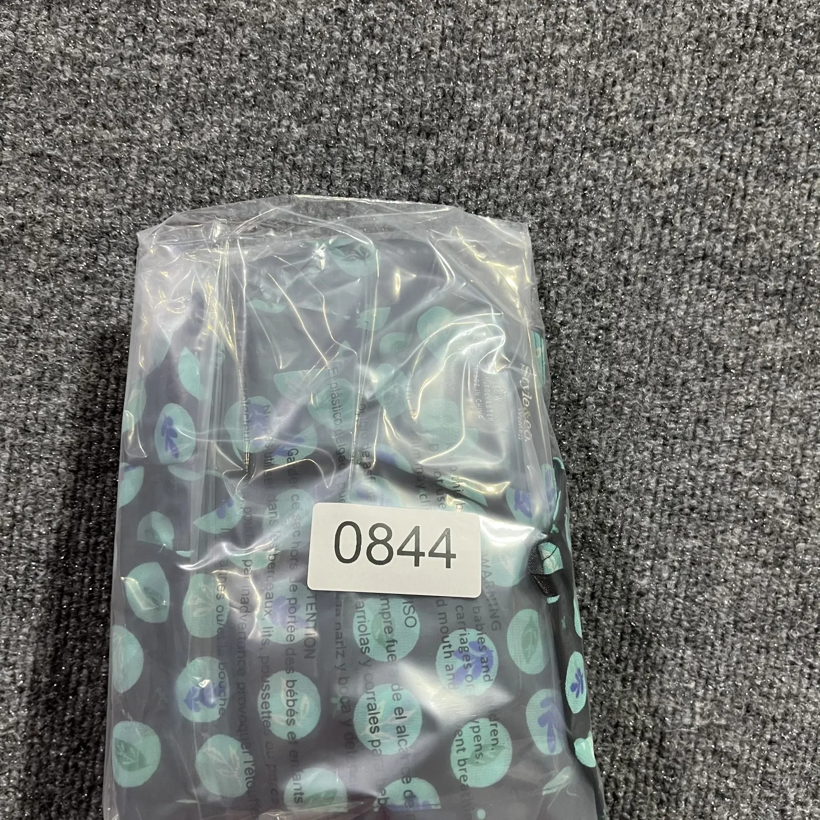 Style & Co Tunic Top Womens 18W Black Leaf Polka Dot Sheer Lace Trim Puff Sleeve - Image 7