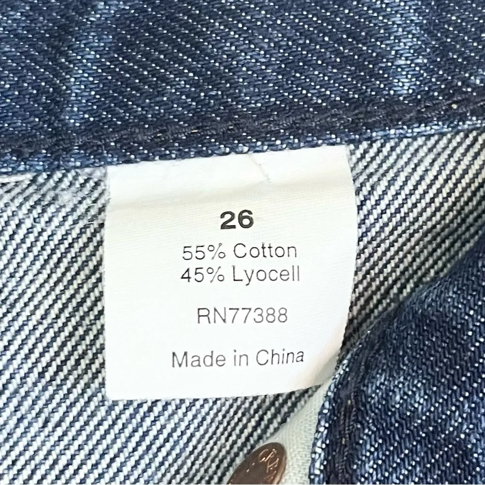 J. CREW Mid Rise Shortie Cutoff Blue Denim Jean Shorts 26 - Image 9