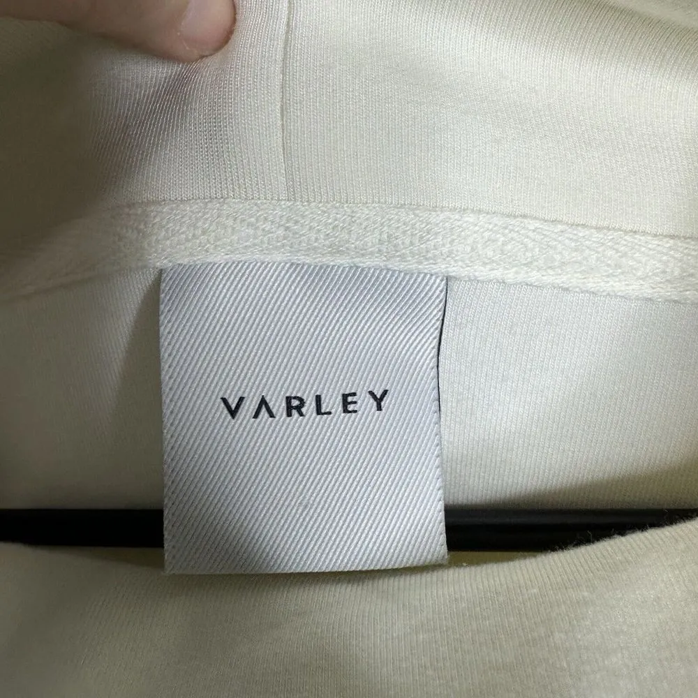 Women's Varley Size Medium‎ Cream Pullover Cowl Neck Sweater Soft Athletic - Image 3