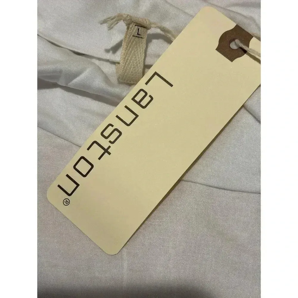 NWT Lanston Turtle Neck Tank‎ Top White Size L - Image 5