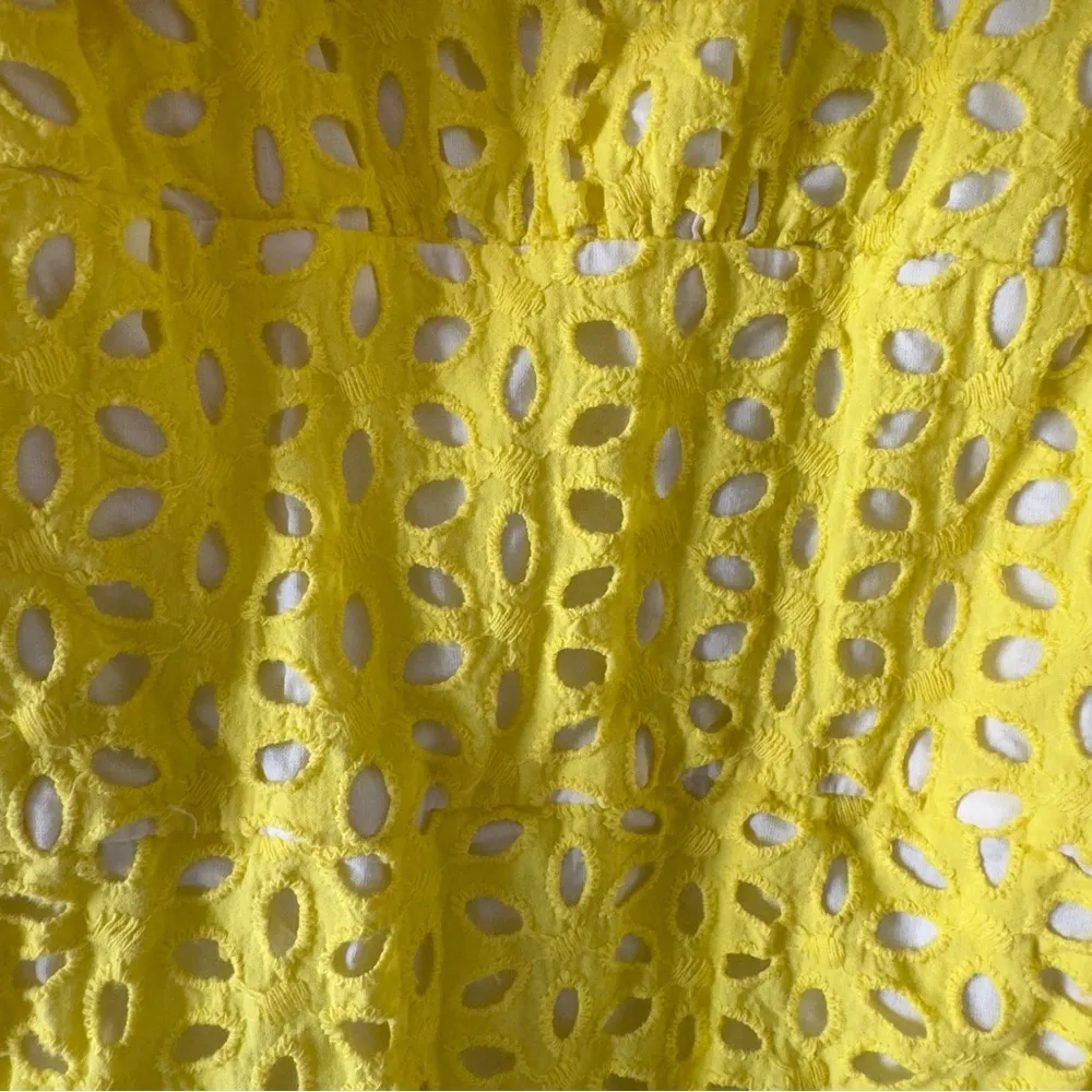 Lilly Pulitzer Yellow Blossom Dress Pineapple Juice strapless floral lined zip - Image 5