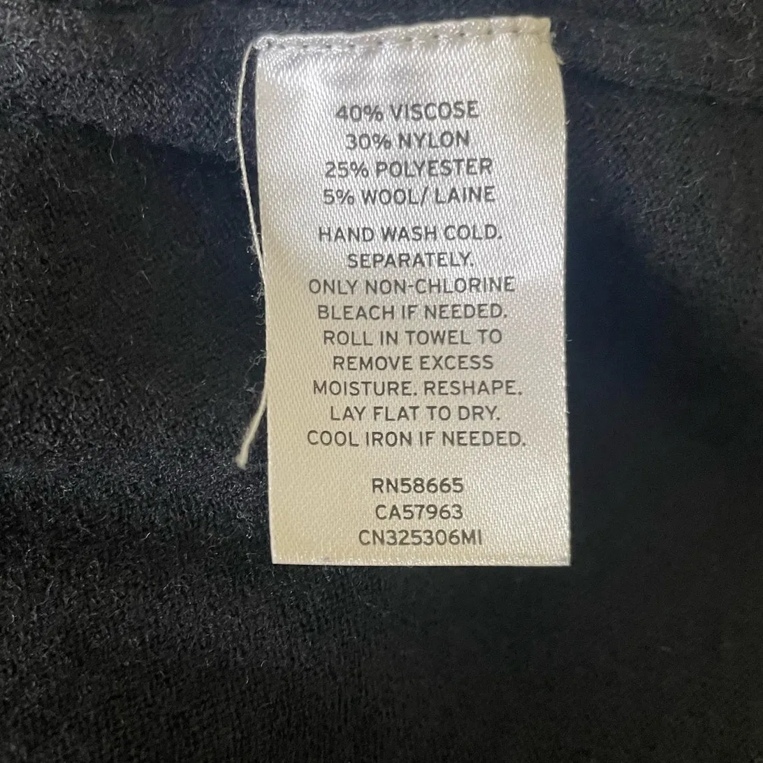 Caslon Women Tunic Sweater S‎ Black Cowl Neck Soft Classic Minimalistic Neutral - Image 6