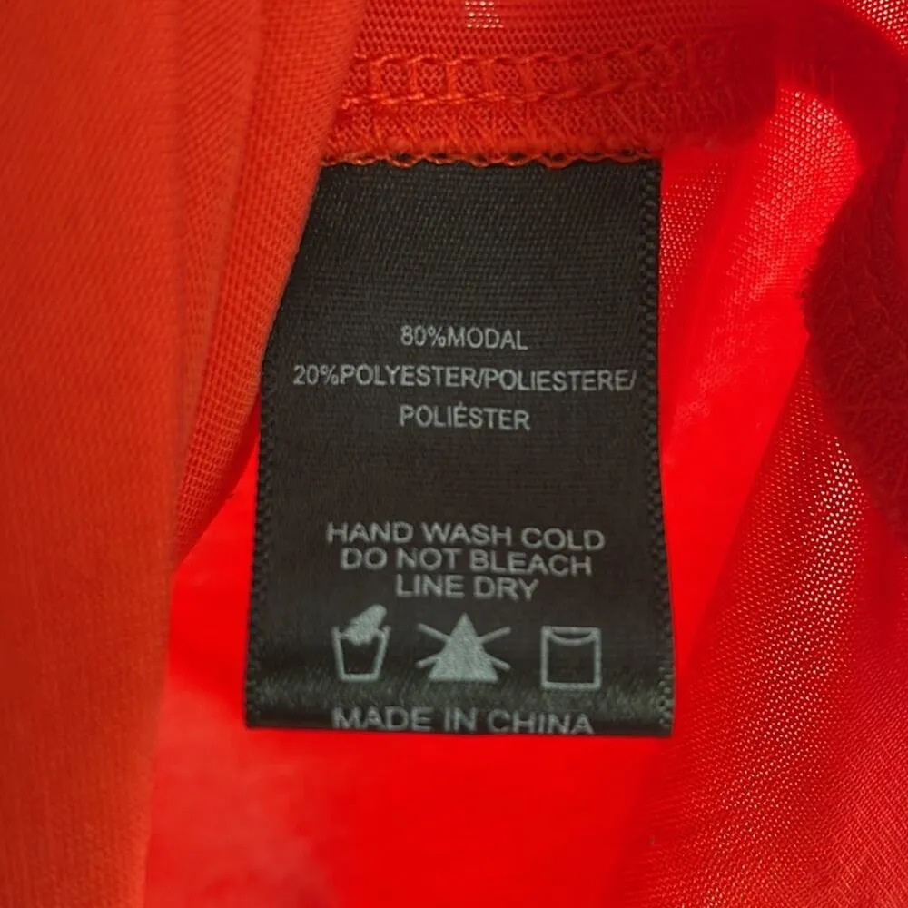 Sunday in Brooklyn Anthropologie Modal Orange Tank Top Cut Out Vacation Casual - Image 4