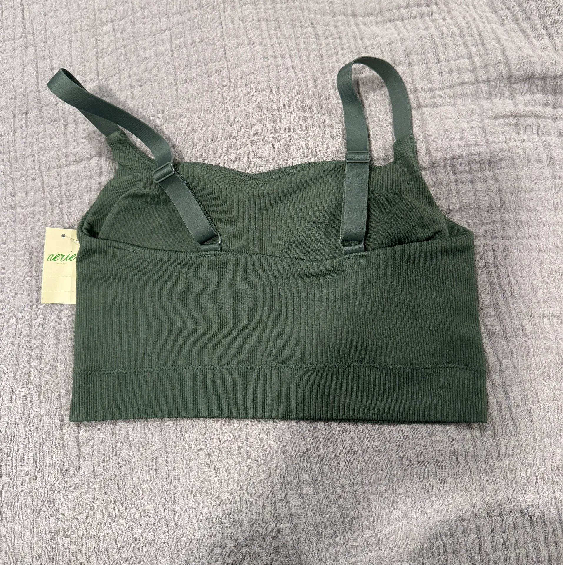 Aerie Bralette In Green - Image 2
