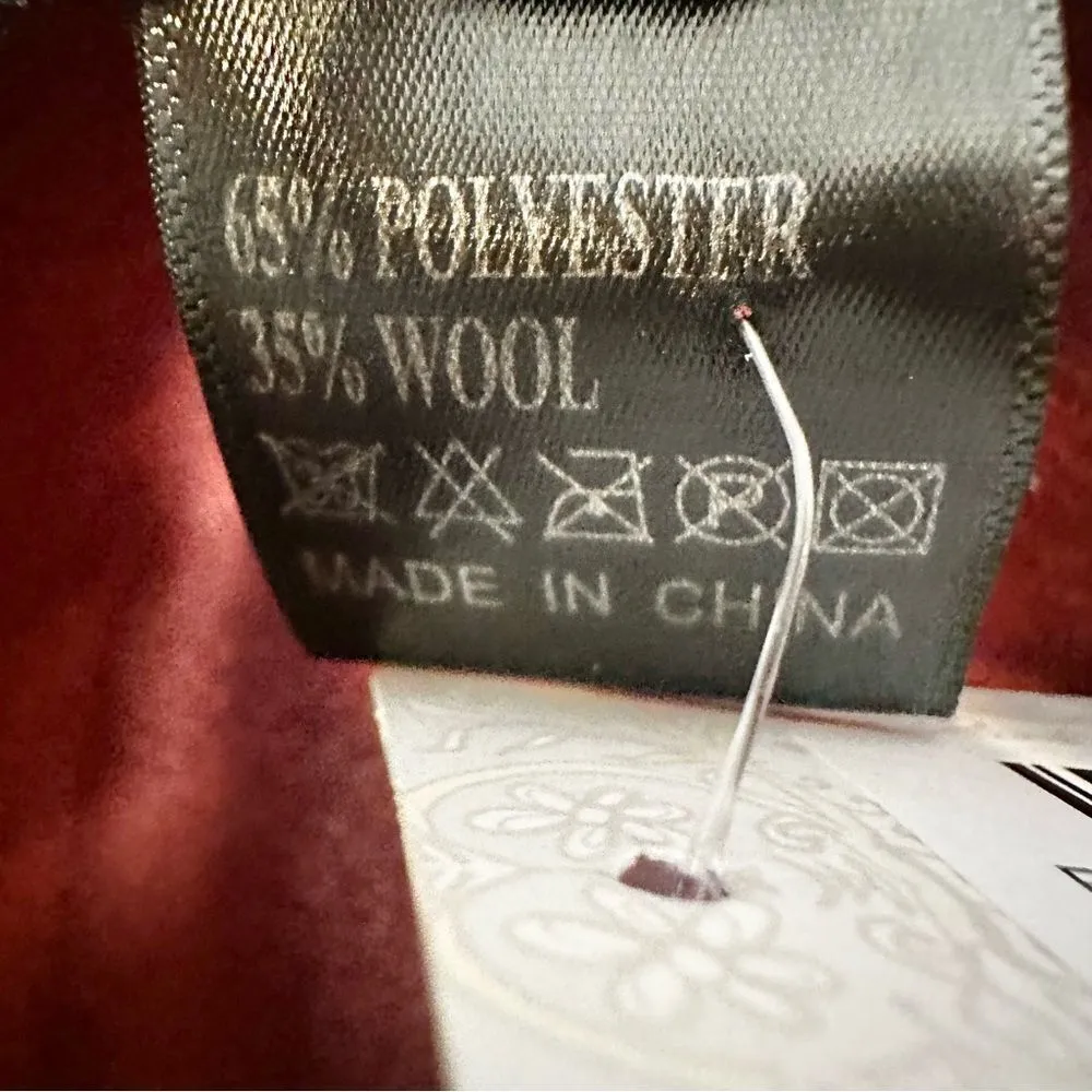 Fedora Polyester Wool Blend Hat Women's One Size Rust Boho Swiftie Festival NWT‎ - Image 5