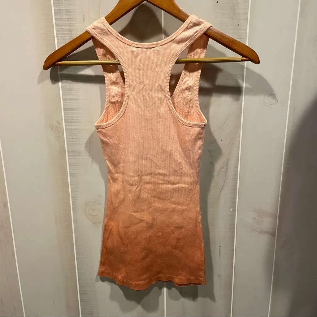 Cute Arden B. Y2K ribbed sequin peach ombre tank top stretchy fitted - Image 6