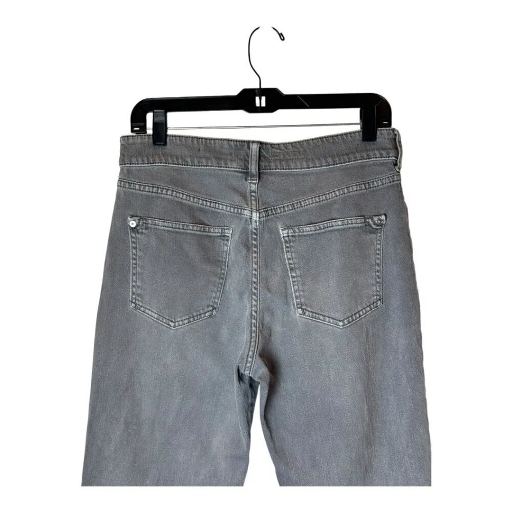 Pilcro Anthropologie Jeans Women 27 Gray Denim Distressed The Borrowed Boyfriend - Image 5