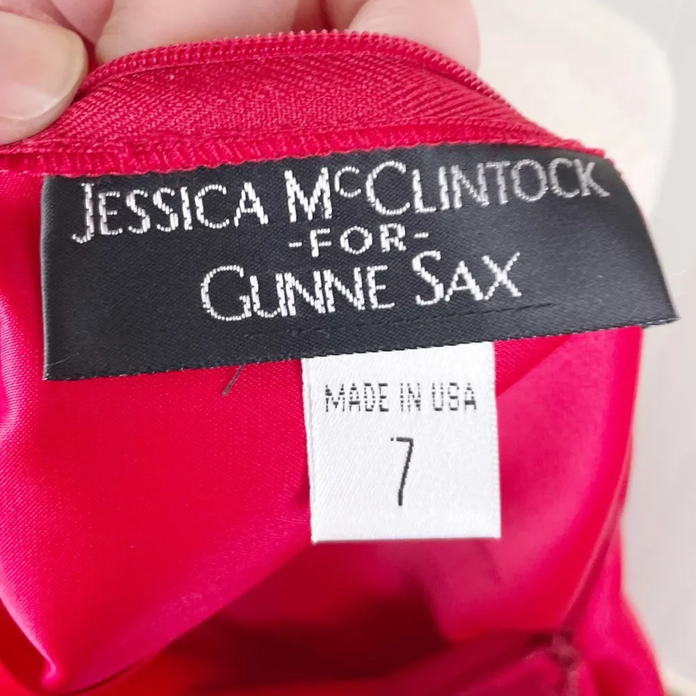 Vintage 90s Y2K Jessica McClintock Gunne Sax Two Piece Sleeveless Formal Dress - Image 6