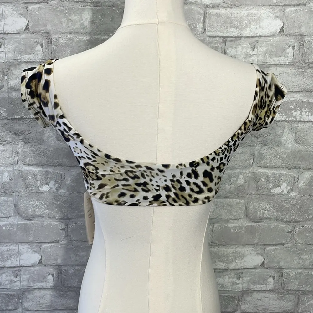 Tinibikini Swimwear Leopard Print Top - Image 5