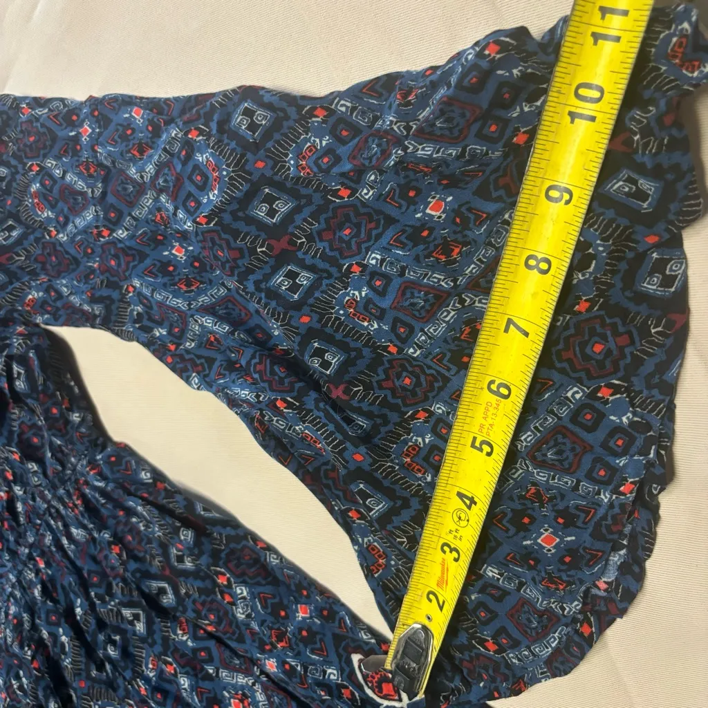 Abercrombie &‎ Fitch Aztec Print Long Flare Sleeve Dress Sz S - Image 11