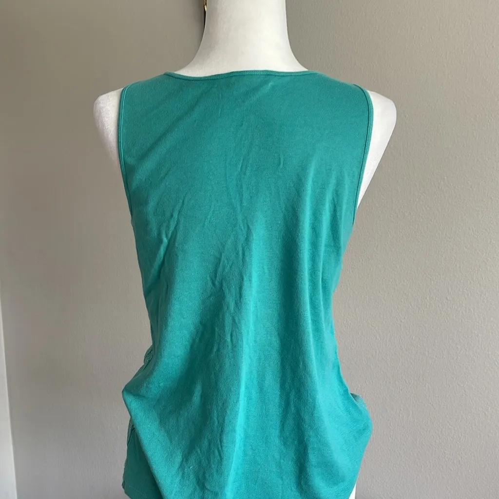 Apt. 9 Turquoise Sequin Tank Top Size XL - Image 4