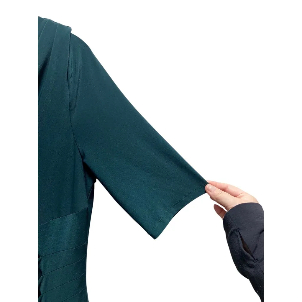 Lauren Ralph Lauren Midi Dress Forest Green Size 14 - Image 9