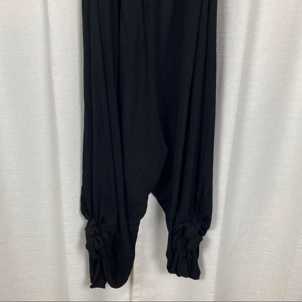 City Chic Black Smocked Halter Jumpsuit Sz.L(20) - Image 6