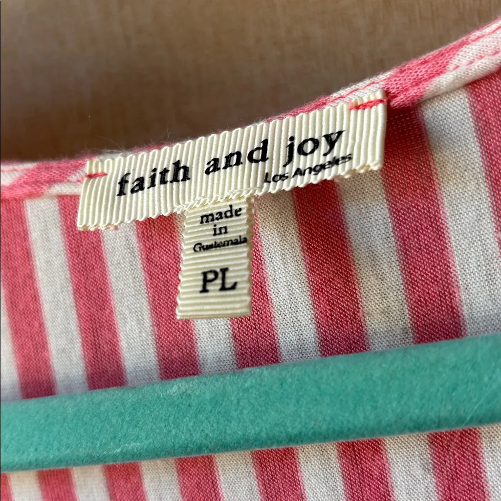 Faith and Joy Striped Top petite large - Image 5