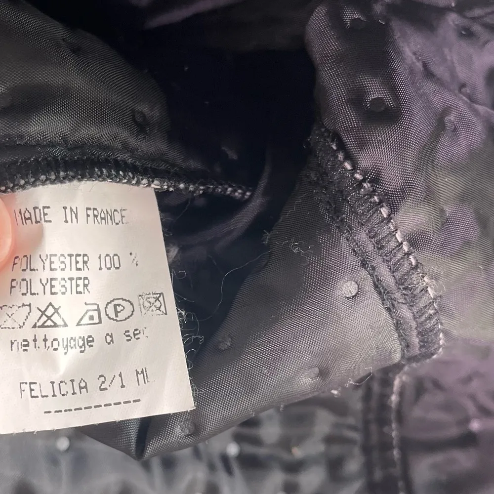 Anne Fontaine Womens Size 1 Jacket Felicia 2 Black Short Quilted Full Zip - Image 10