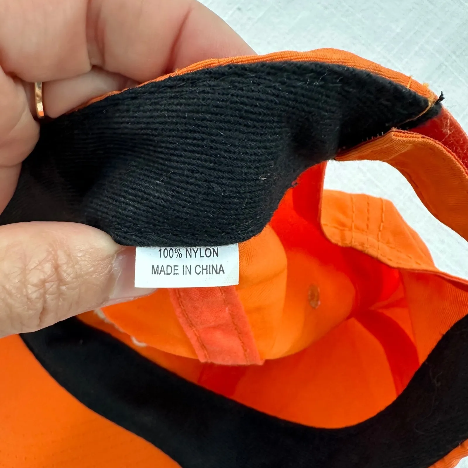 Outdoor Voices Orange Nylon Cap Embroidered Logo Baseball Hat DC‎ - Image 4