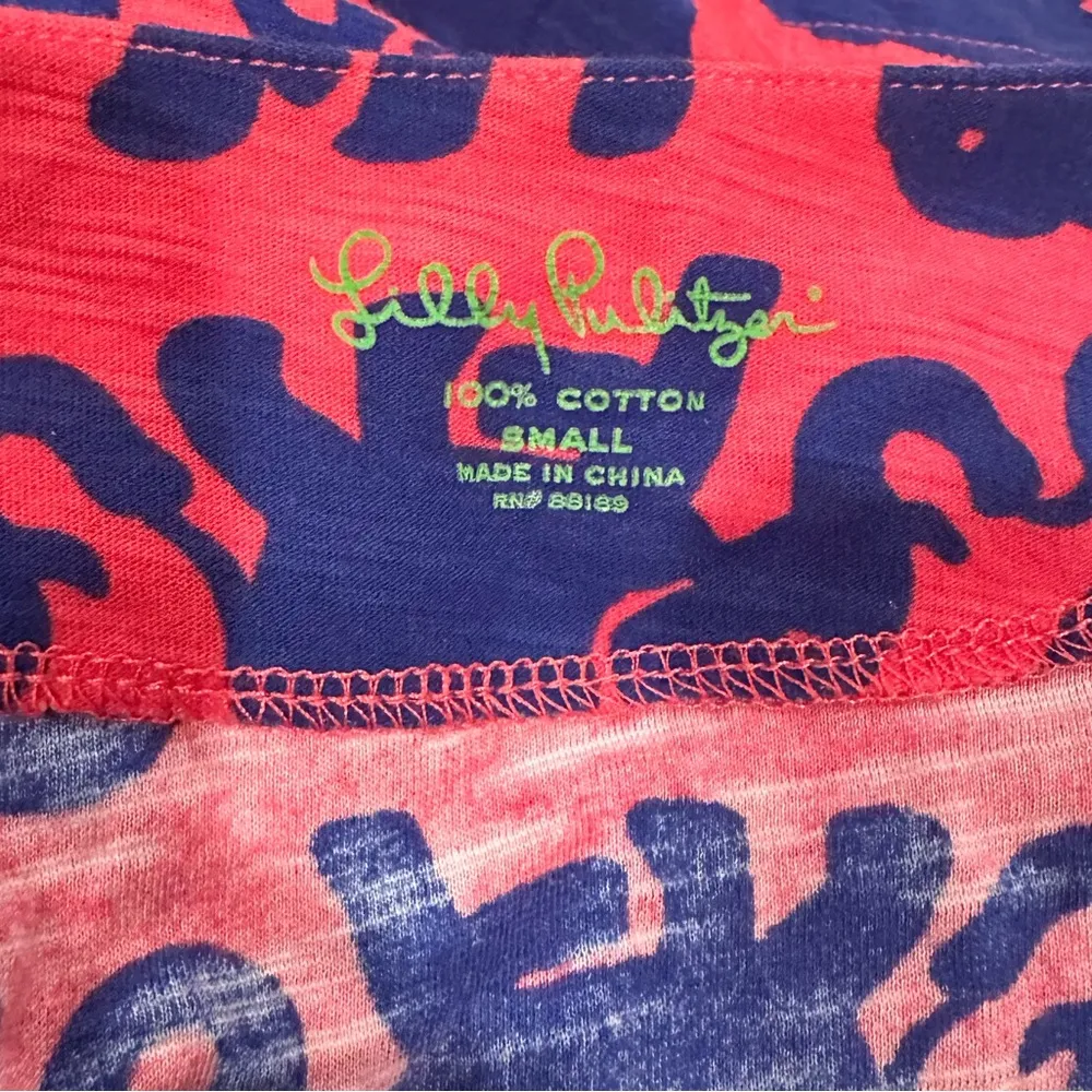 LILLY PULITZER CASSIE KISSY PINK TUSK IN SUN COTTON 3/4 SLEEVE PULLOVER DRESS S - Image 5