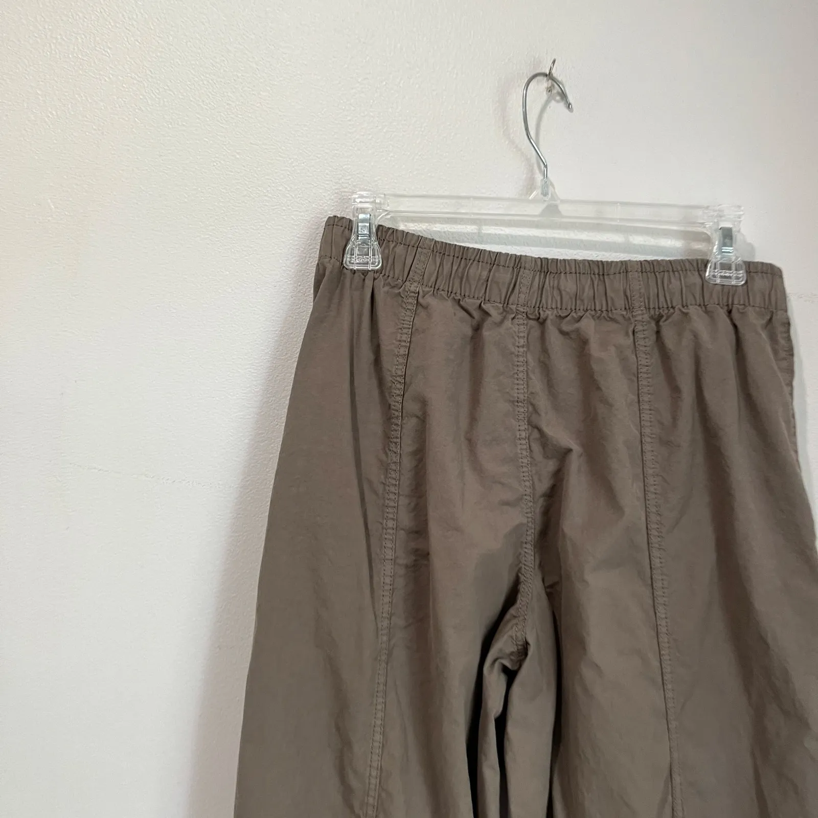 Zara Brownish Khaki Parachute Wide Leg Pants Size XS - Image 4