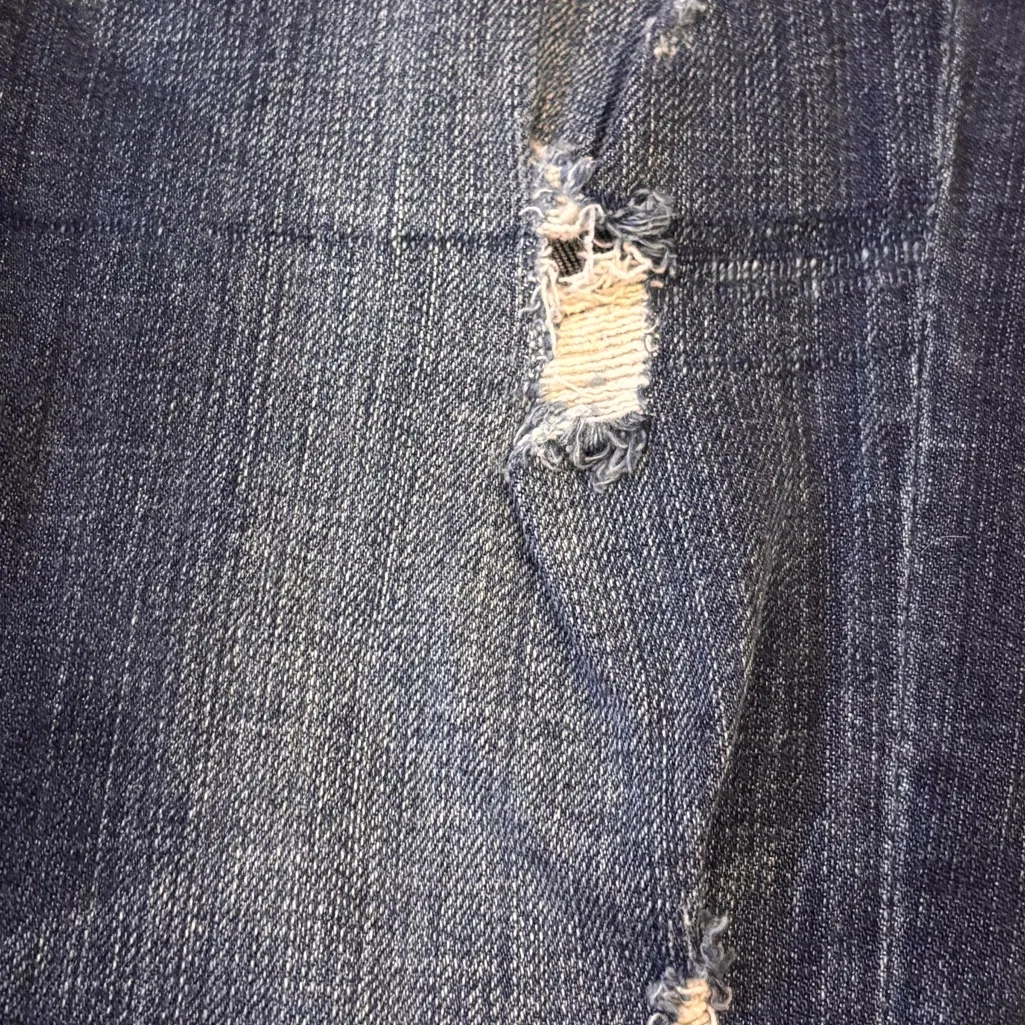 Abercrombie & Fitch Dark Wash Distressed Skinny Jeans W26 L29 Low Rise - Image 12