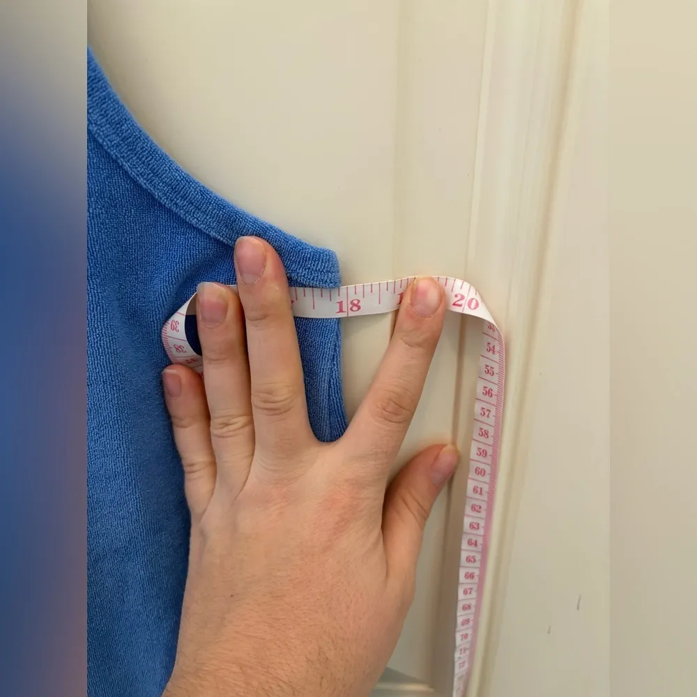 Aritzia TNA Blue Terry Cloth Mini Dress Size Large - Image 5