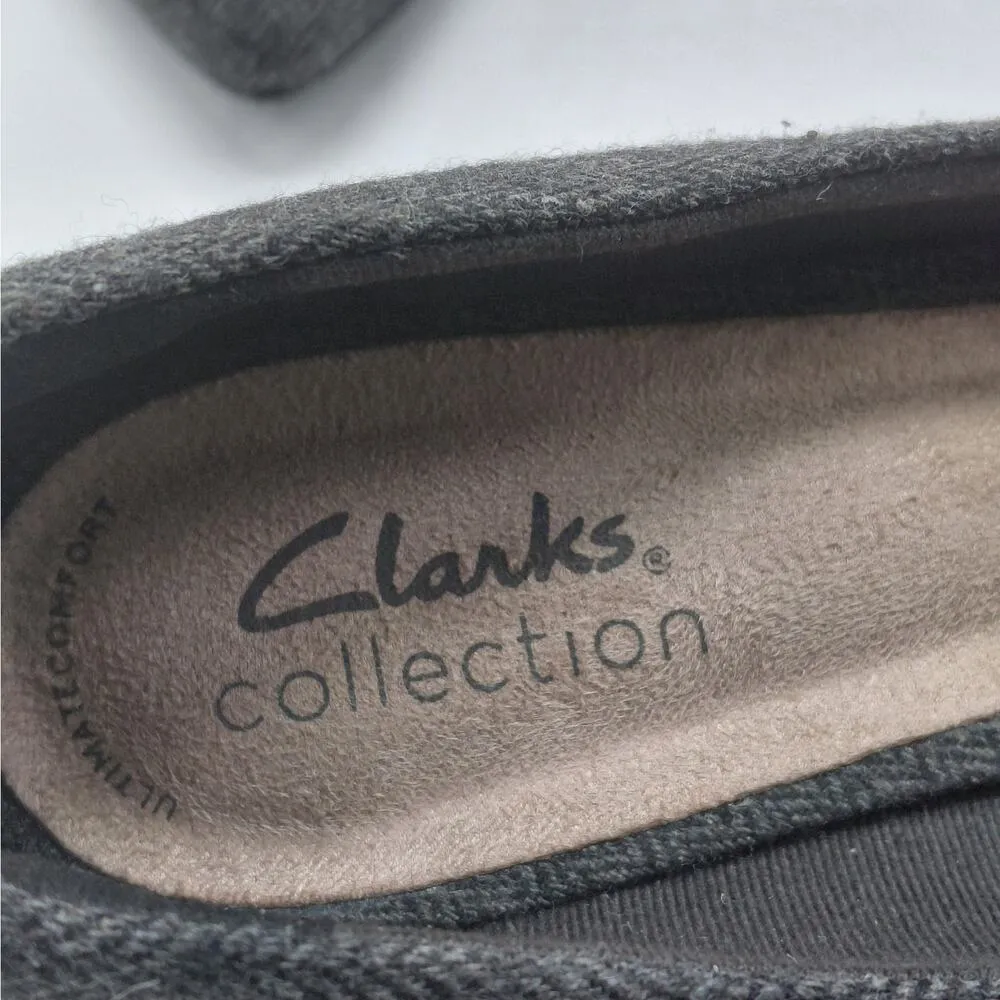Clarks Teresa Step Pump Womens Size 8 Tweed Slip On Shoes Office Career Work - Image 6