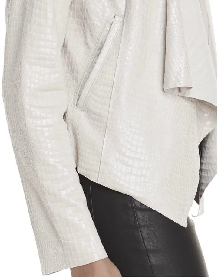 NWT- BLANKNYC Croc Pattern Draped jacket size S - Image 6