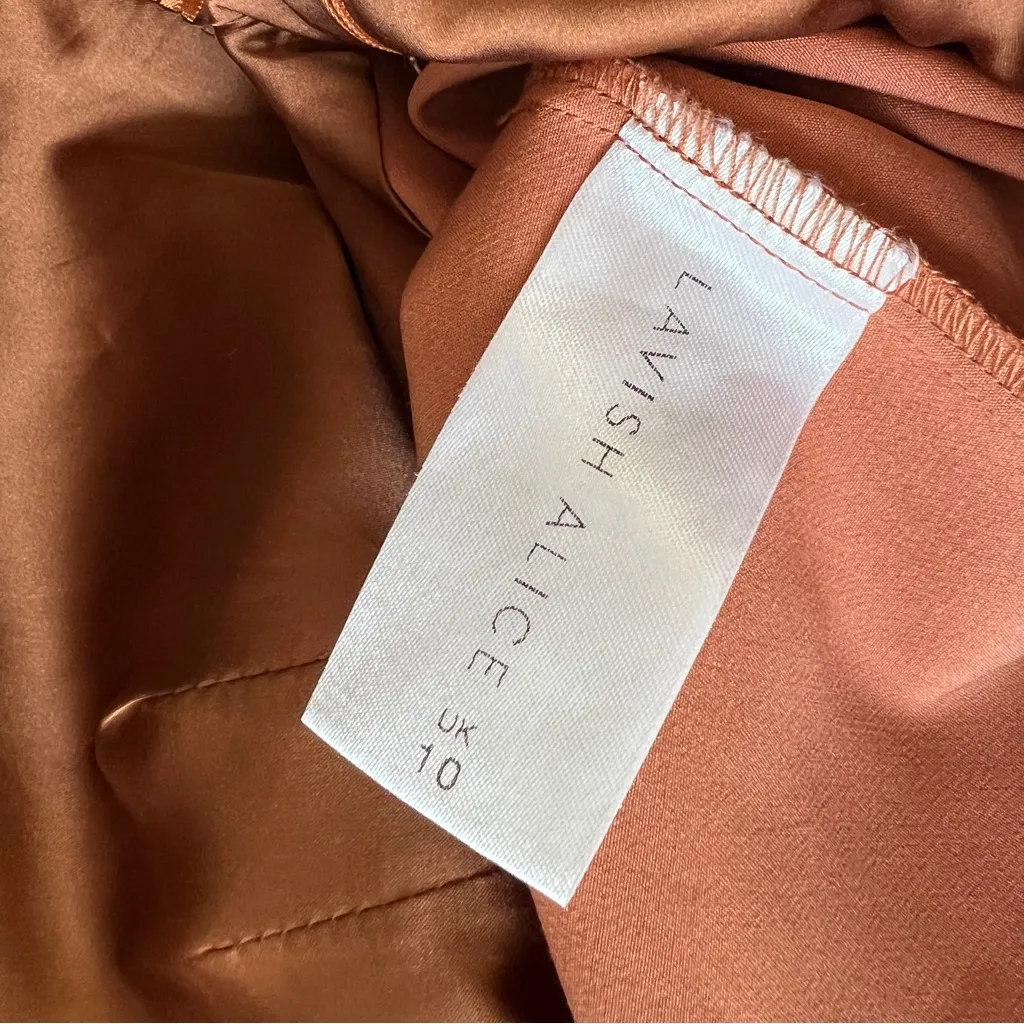 Lavish Alice Halter Neck Jumpsuit UK 10 / US 6 – Peach Coral Backless Evening - Image 8