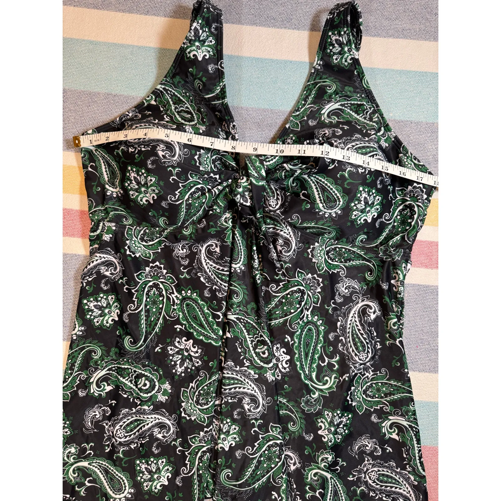 NWT Younique Brand Paisley Tankini Top - Image 6